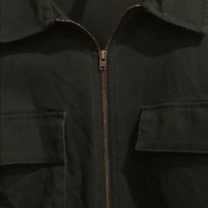 dark green boiler suit
